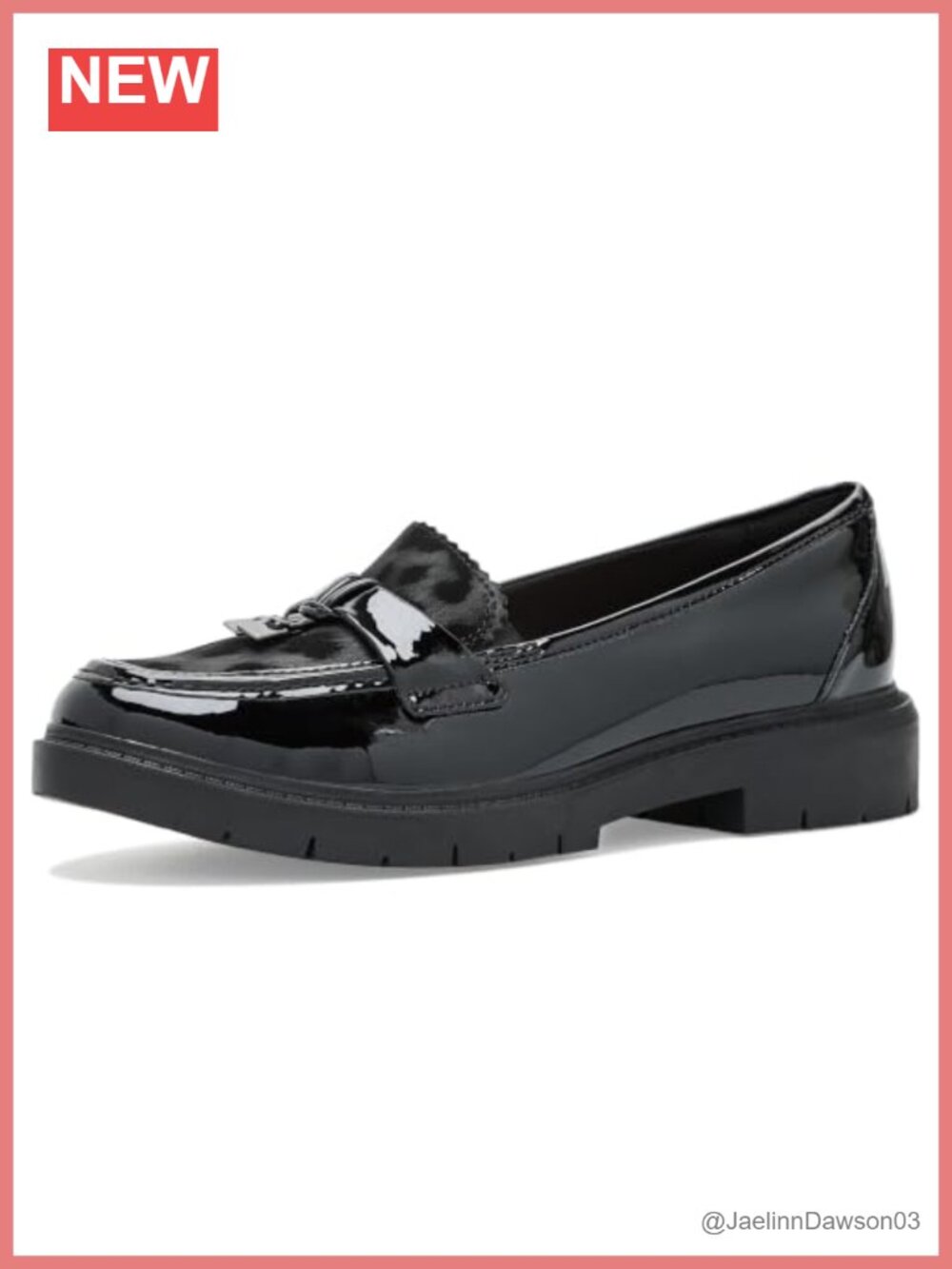 Clarks Westlynn Bella Women's Black Patent Leather Loafers Flat Shoes Slip-On
